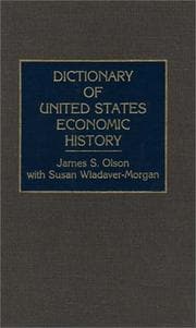 Tapa de Dictionary of United States economic history