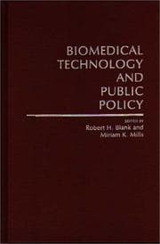 Tapa de Biomedical technology and public policy