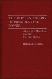 Tapa de The modern theory of presidential power