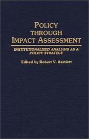 Tapa de Policy Through Impact Assessment