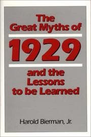Tapa de The great myths of 1929 and the lessons to be learned