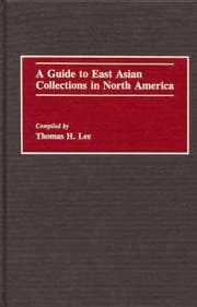 Tapa de A guide to East Asian collections in North America