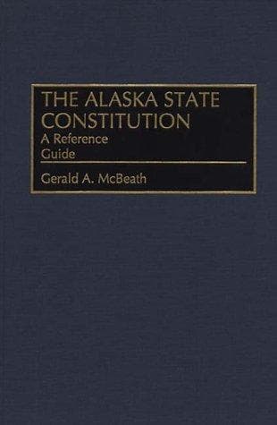 Tapa de The Alaska state constitution