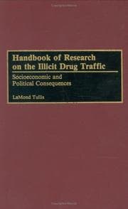 Tapa de Handbook of research on the illicit drug traffic