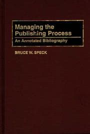 Tapa de Managing the publishing process