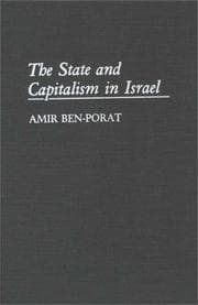 Tapa de The state and capitalism in Israel