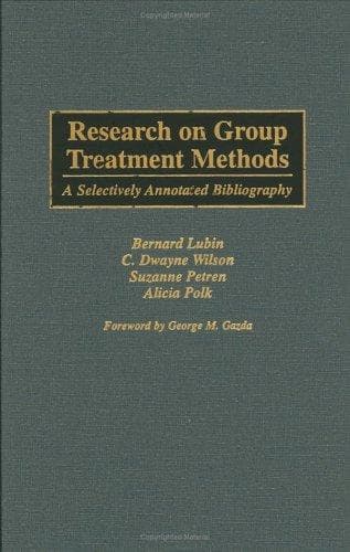 Tapa de Research on group treatment methods