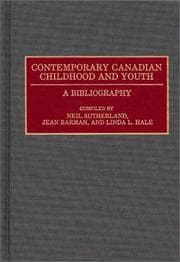 Tapa de Contemporary Canadian childhood and youth