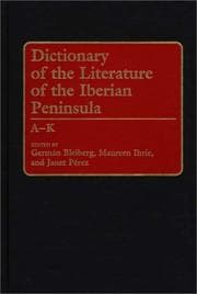 Tapa de Dictionary of the literature of the Iberian peninsula