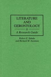 Tapa de Literature and gerontology