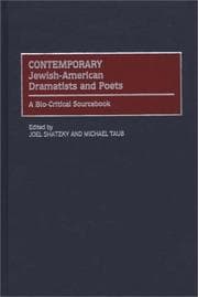 Tapa de Contemporary Jewish-American dramatists and poets