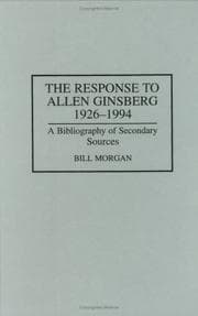 Tapa de The response to Allen Ginsberg, 1926-1994