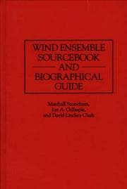 Tapa de Wind ensemble sourcebook and biographical guide