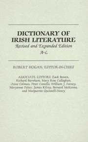 Tapa de Dictionary of Irish Literature