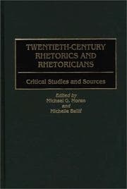 Tapa de Twentieth-century rhetorics and rhetoricians