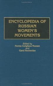Tapa de Encyclopedia of Russian women's movements