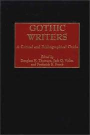 Tapa de Gothic writers