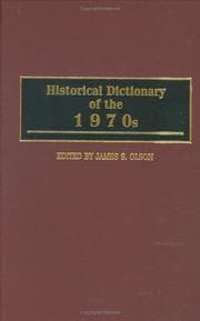 Tapa de Historical dictionary of the 1970s