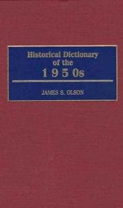 Tapa de Historical dictionary of the 1950s