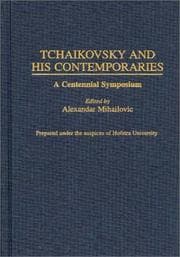 Tapa de Tchaikovsky and His Contemporaries