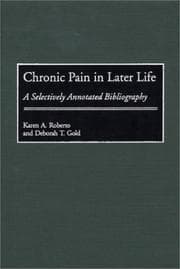 Tapa de Chronic pain in later life