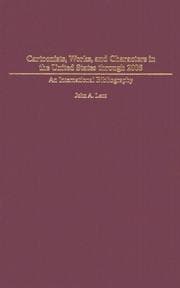 Tapa de Cartoonists, Works, and Characters in the United States through 2005