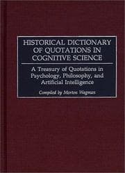 Tapa de Historical dictionary of quotations in cognitive science