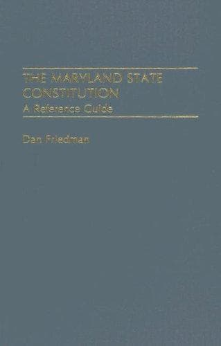 Tapa de The Maryland state Constitution