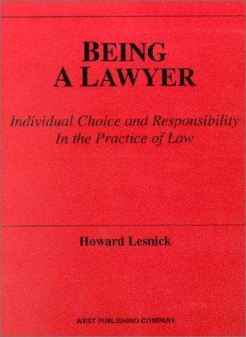 Tapa de Being a lawyer