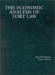 Tapa de The economic analysis of tort law