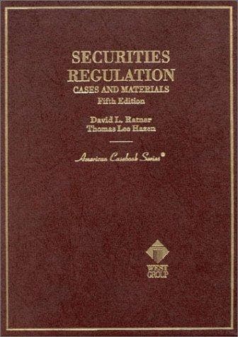Tapa de Securities regulation