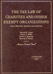 Tapa de The tax law of charities and other exempt organizations