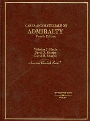 Tapa de Cases and materials on admiralty