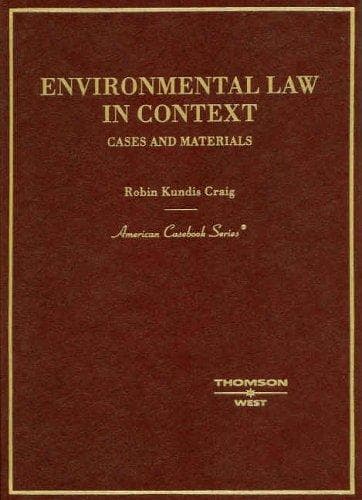 Tapa de Environmental law in context