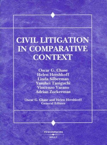 Tapa de Civil litigation in comparative context