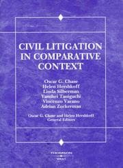 Tapa de Civil litigation in comparative context