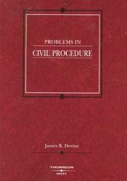 Tapa de Problems in Civil Procedure