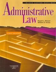 Tapa de Black Letter Outline on Administrative Law