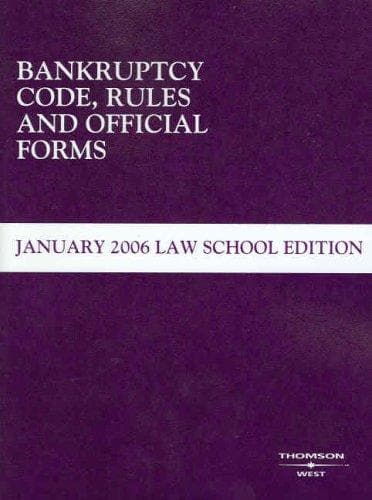 Tapa de Bankruptcy Code Rules and Official Forms