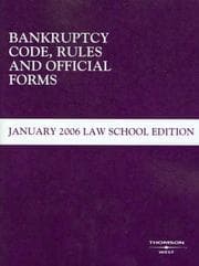 Tapa de Bankruptcy Code Rules and Official Forms