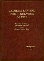 Tapa de Criminal law and the regulation of vice