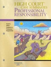 Tapa de High Court Case Summaries on Professional Responsibility