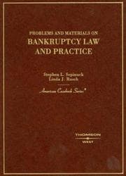 Tapa de Problems and materials on bankruptcy law and practice