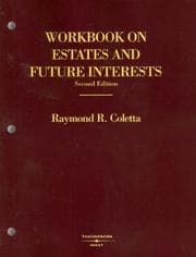 Tapa de Workbook on Estates and Future Interests