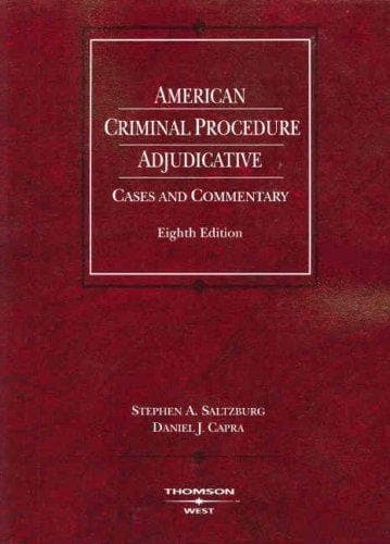 Tapa de American criminal procedure