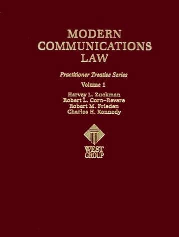 Tapa de Modern communication law