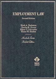 Tapa de Employment law