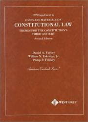 Tapa de 1999 Supplement to Cases and Materials on Constitutional Law