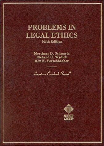 Tapa de Problems in legal ethics