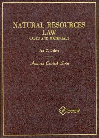Tapa de Natural resources law